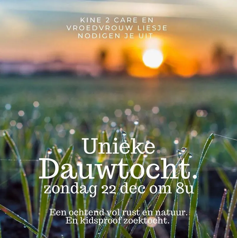 unieke dauwtocht 2Care 22 december 2024